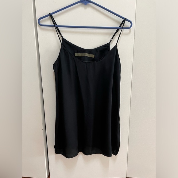 Enza Costa Silk Black Camisole Spaghetti Straps - Picture 5 of 11